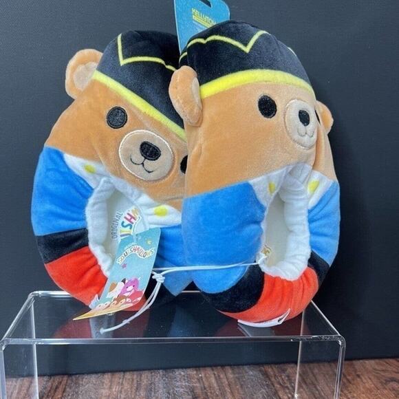 Squishmallows Kelliloon Pirate Bear Slippers Size 11-12 Plush Stuffed Animal - Picture 5 of 5